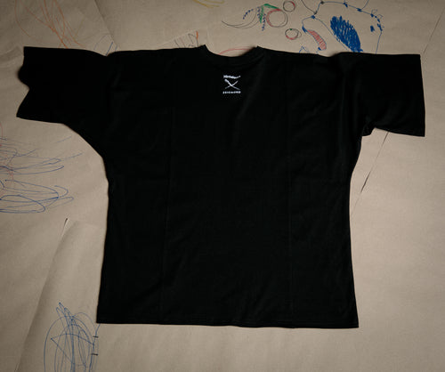 x Hintalovon T-SHIRT 'the darkest colour' BLACK