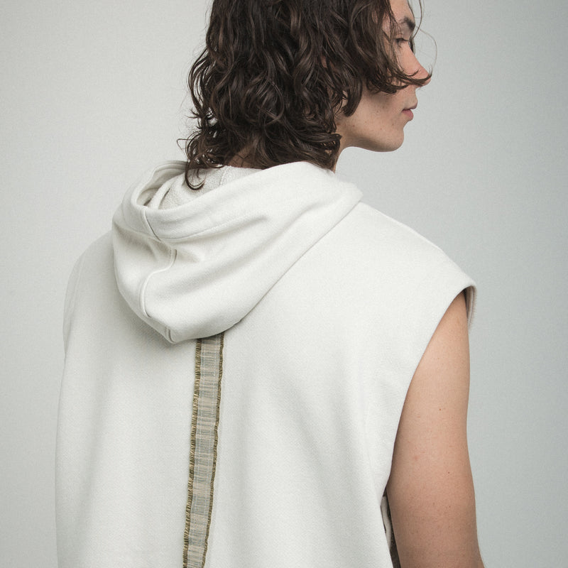 STRAW HOODIE bone